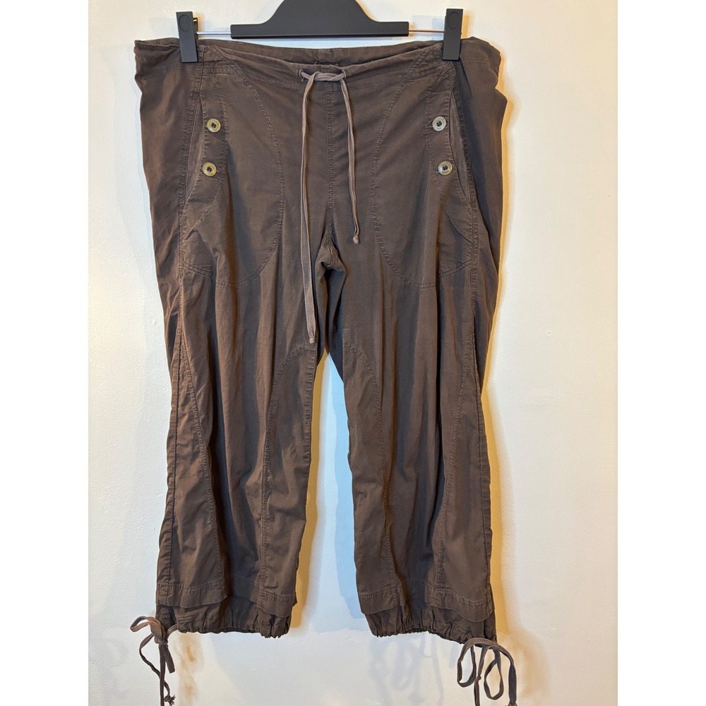 XCVI Brown Capri Jogger Pants S Lagenlook